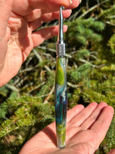 Load image into Gallery viewer, Crochet Handle & Hook Set (Extra Long) - Peacock Plume