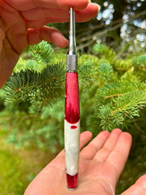 Load image into Gallery viewer, Crochet Handle & Hook Set (Extra Long) - Rustic Canadiana