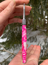 Load image into Gallery viewer, Crochet Handle & Hook Set (Extra Long) - Pink Rhapsody