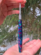 Load image into Gallery viewer, Crochet Handle & Hook Set (Extra Long) - Crushed Velvet