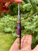 Load image into Gallery viewer, Crochet Handle & Hook Set (Extra Long) - Neon Dream