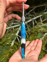 Load image into Gallery viewer, Crochet Handle & Hook Set (Extra Long) - Icy Agate