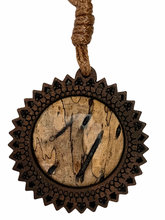 Load image into Gallery viewer, Pendant (WOOD) on Corded Necklace - Spalted Tamarind