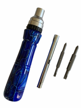 Load image into Gallery viewer, Ratcheting Screwdriver - Blue Lagoon