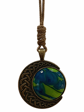 Load image into Gallery viewer, Pendant on Corded Necklace - Seaweed Bay