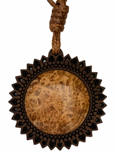 Load image into Gallery viewer, Pendant (WOOD) on Corded Necklace - Maple Burl