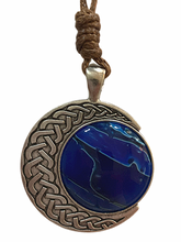 Load image into Gallery viewer, Pendant on Corded Necklace - Blue Lagoon