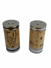 Load image into Gallery viewer, Salt & Pepper Shaker Set - Spalted Tamarind