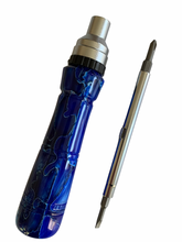 Load image into Gallery viewer, Ratcheting Screwdriver - Blue Lagoon