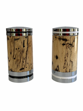 Load image into Gallery viewer, Salt & Pepper Shaker Set - Spalted Tamarind