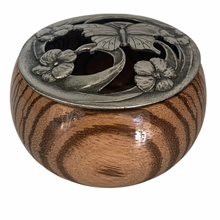 Load image into Gallery viewer, Pewter Lidded Box - Zebrawood
