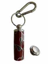 Load image into Gallery viewer, Keepsake / Keep Safe Keychain - Burgundy

