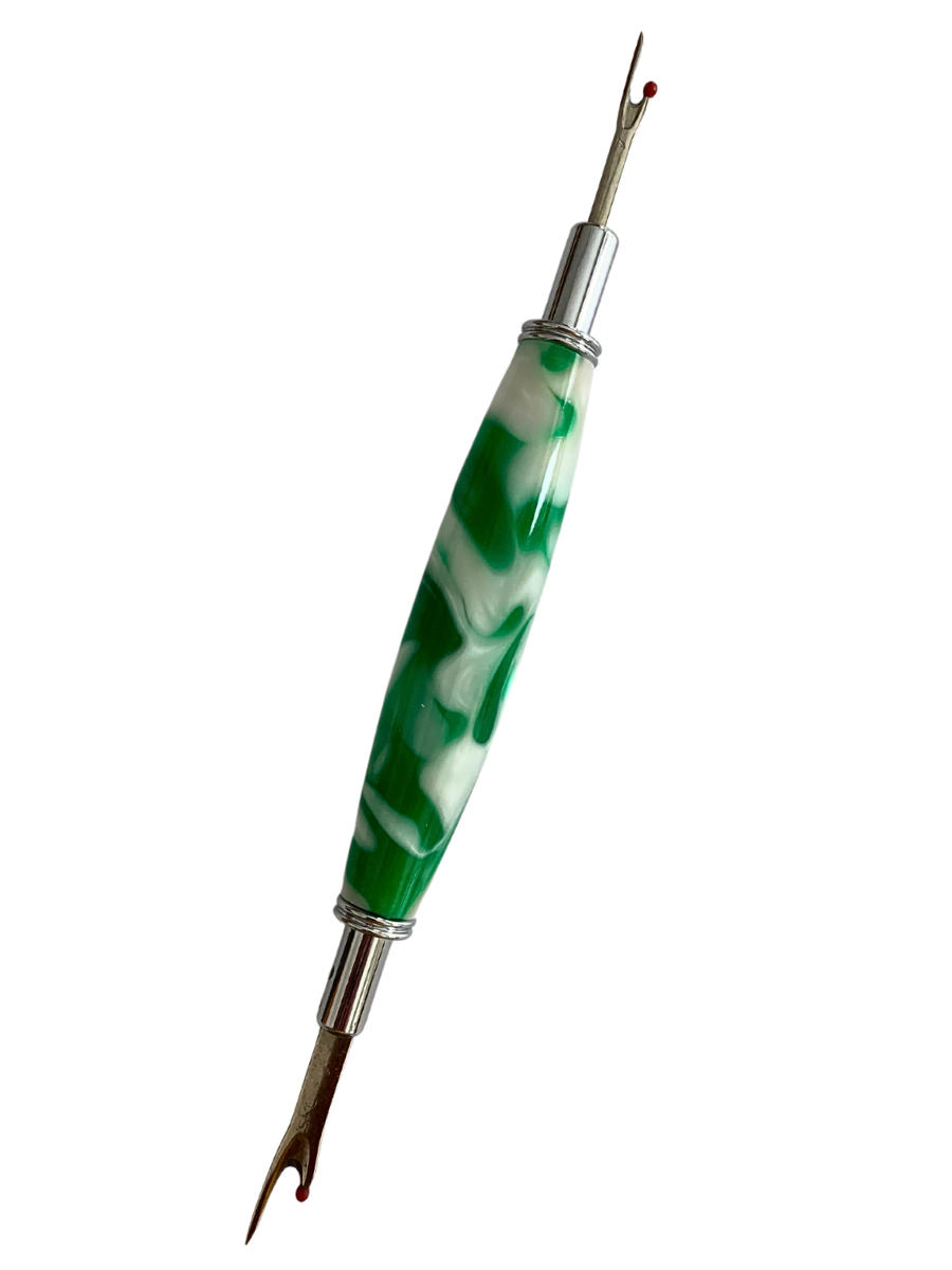 Double Ended Seam Ripper - Icy Shamrock