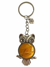 Load image into Gallery viewer, Owl Keychain - Canary
