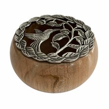 Load image into Gallery viewer, Pewter Lidded Box - Ambrosia Maple
