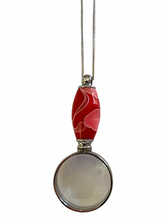Load image into Gallery viewer, Mini Magnifier on a Chain - Rambling Rose
