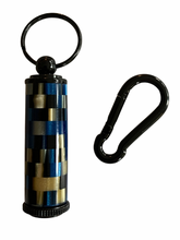 Load image into Gallery viewer, Keepsake / Keep Safe Keychain - Royal Blue Matrix
