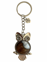 Load image into Gallery viewer, Owl Keychain - Snow
