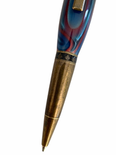 Load image into Gallery viewer, Maple Leaf Pen - Blue Swirls
