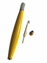 Load image into Gallery viewer, Crochet Handle &amp; Hook Set (Extra Long) - Bee Happy Honeycomb
