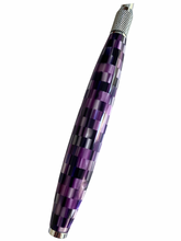 Load image into Gallery viewer, Crochet Handle &amp; Hook Set (Extra Long) - Purple Matrix
