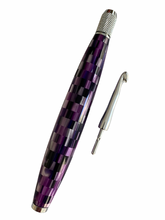 Load image into Gallery viewer, Crochet Handle &amp; Hook Set (Extra Long) - Purple Matrix
