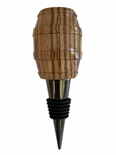 Load image into Gallery viewer, Barrel Wine Stopper - Zebrawood

