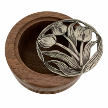 Load image into Gallery viewer, Pewter Lidded Box - Black Walnut
