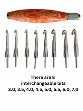 Load image into Gallery viewer, Crochet Handle &amp; Hook Set - Sunset
