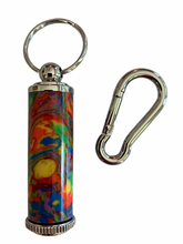 Load image into Gallery viewer, Keepsake / Keep Safe Keychain - Rainbow A
