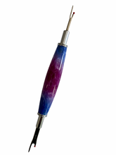 Load image into Gallery viewer, Double Ended Seam Ripper - Blueberry Swirl
