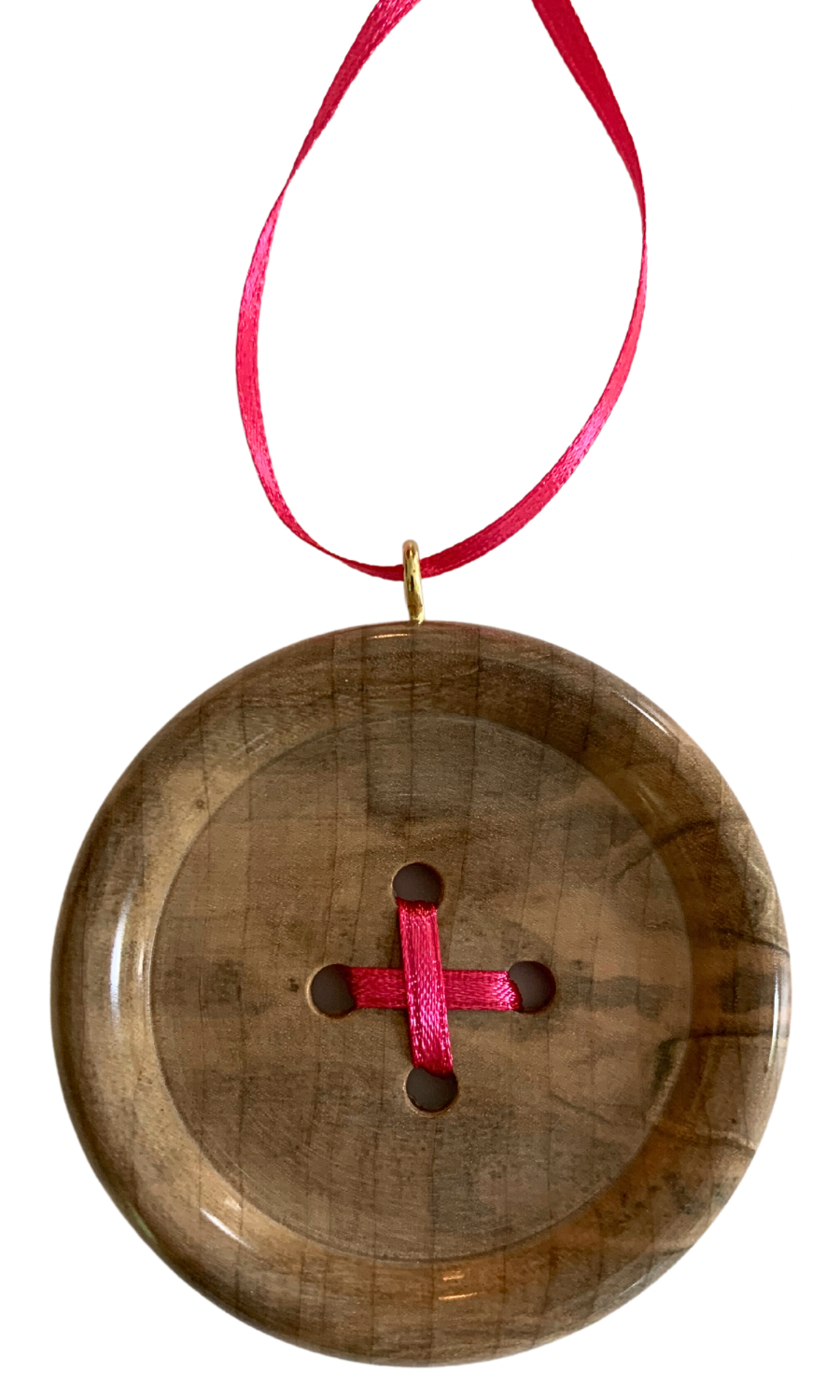 Button Ornament - Ambrosia Maple