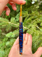 Load image into Gallery viewer, Crochet Handle &amp; Hook Set (Extra Long) - Autumn Mist (copper glitter)
