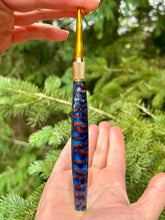 Load image into Gallery viewer, Crochet Handle &amp; Hook Set (Extra Long) - Autumn Mist (copper glitter)
