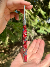 Load image into Gallery viewer, Crochet Handle &amp; Hook Set (Extra Long) - Tropical Smooch 💋
