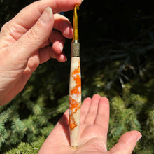 Load image into Gallery viewer, Crochet Handle &amp; Hook Set (Extra Long) - Tangerine Dream
