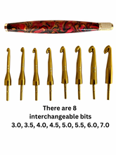 Load image into Gallery viewer, Crochet Handle &amp; Hook Set (Extra Long) - Banshee
