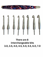 Load image into Gallery viewer, Crochet Handle &amp; Hook Set (Extra Long) - Liberty
