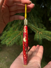 Load image into Gallery viewer, Crochet Handle &amp; Hook Set (Extra Long) - Flower &amp; Feather Speciality Piece “Love

