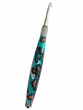 Load image into Gallery viewer, Crochet Handle &amp; Hook Set (Extra Long) - New Turquoise Moon
