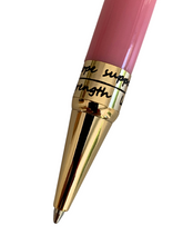 Load image into Gallery viewer, Hope-Love Breast Cancer Pen - Pretty in Pink Gold
