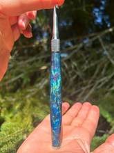 Load image into Gallery viewer, Crochet Handle &amp; Hook Set (Extra Long) - Nebula (Glitter filled)
