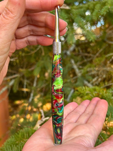 Load image into Gallery viewer, Crochet Handle &amp; Hook Set (Extra Long) - You’re a Mean One Mr. Grinch
