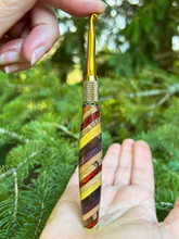 Load image into Gallery viewer, Crochet Handle &amp; Hook Set - Mixed Woods (Short for pencil grippers)
