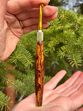 Load image into Gallery viewer, Crochet Handle &amp; Hook Set (Extra Long) - Cocobolo (Highly Figured) Chunky Handle
