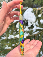Load image into Gallery viewer, Crochet Handle &amp; Hook Set (Extra Long) - BANANA RAMA Mosaic Explosion
