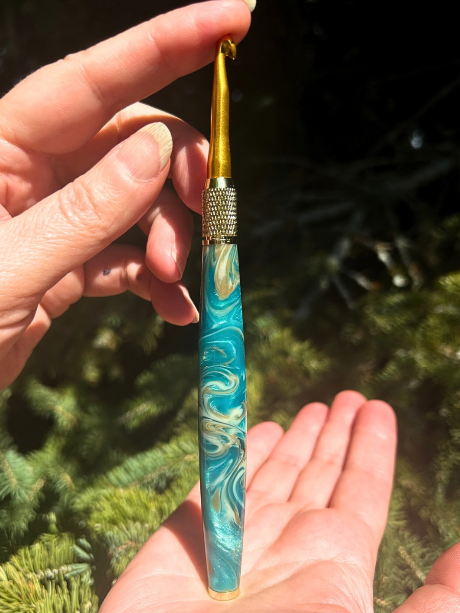 Crochet Handle & Hook Set (Extra Long) - Zephyr