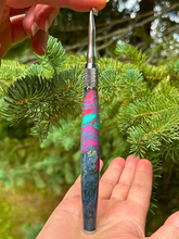 Load image into Gallery viewer, Crochet Handle &amp; Hook Set (Extra Long) - RAD - with box elder burl
