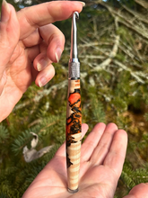 Load image into Gallery viewer, Crochet Handle &amp; Hook Set (Extra Long) - Bonfire
