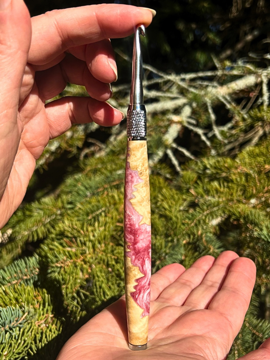 Crochet Handle & Hook Set (Extra Long) - Primrose